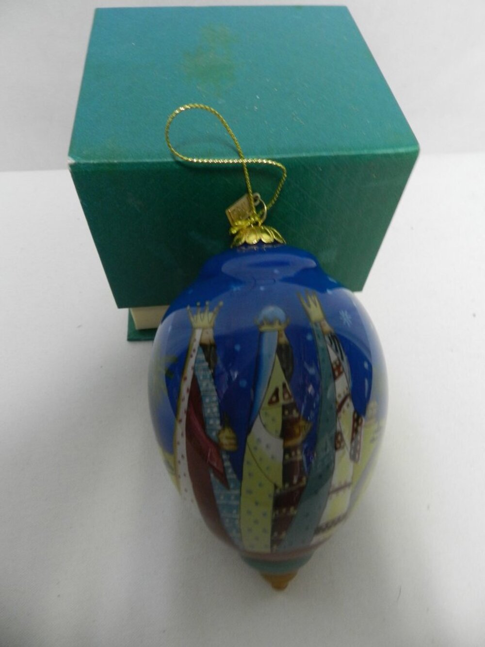 Pier One 1 Nativity 2018 blown glass Christmas 3 Kings Mary Joseph w/ Box